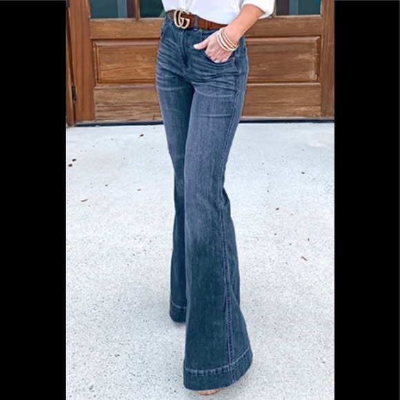 bell bottom jeans size 14